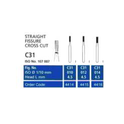 فرز کارباید فیشور توربین STRAIGHT FISSURE CROSS CUT C31 تیزکاوان